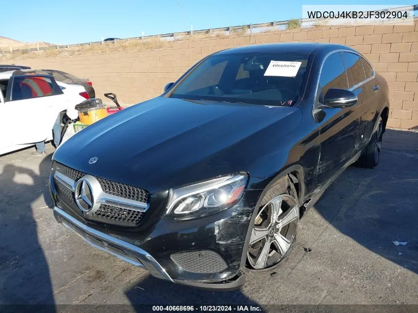 2018 Mercedes-Benz Glc 300 Coupe 4Matic VIN: WDC0J4KB2JF302904 Lot: 40668696