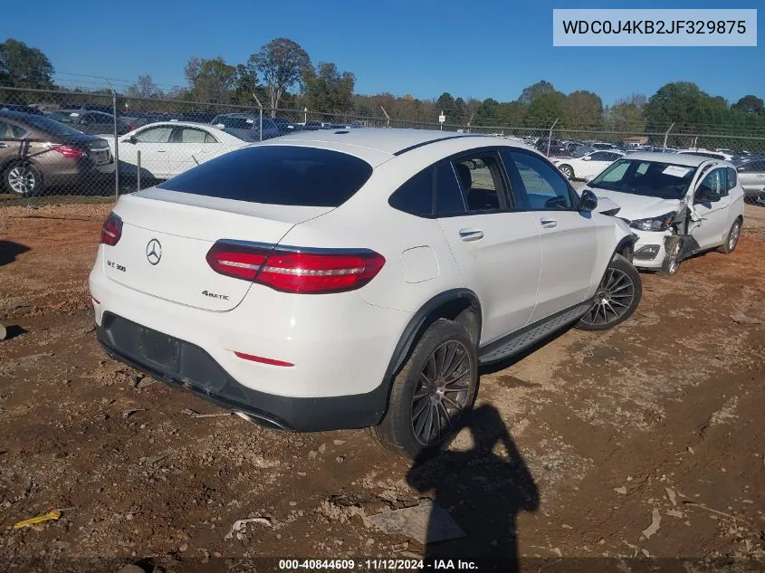 2018 Mercedes-Benz Glc 300 Coupe 4Matic VIN: WDC0J4KB2JF329875 Lot: 40844609