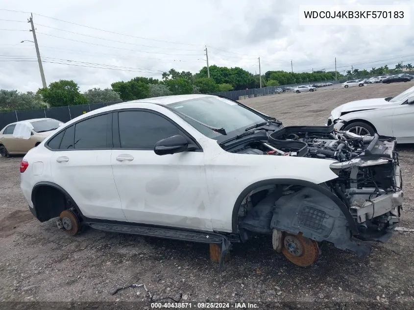 2019 Mercedes-Benz Glc 300 Coupe 4Matic VIN: WDC0J4KB3KF570183 Lot: 40438571