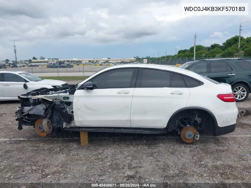 2019 Mercedes-Benz Glc 300 Coupe 4Matic VIN: WDC0J4KB3KF570183 Lot: 40438571