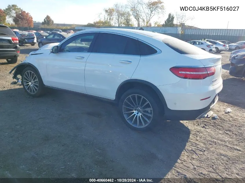 2019 Mercedes-Benz Glc 300 Coupe 4Matic VIN: WDC0J4KB5KF516027 Lot: 40660462