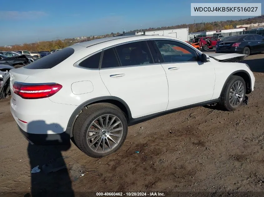 2019 Mercedes-Benz Glc 300 Coupe 4Matic VIN: WDC0J4KB5KF516027 Lot: 40660462