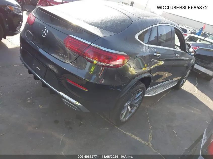 2020 Mercedes-Benz Glc 300 Coupe 4Matic VIN: WDC0J8EB8LF686872 Lot: 40682771