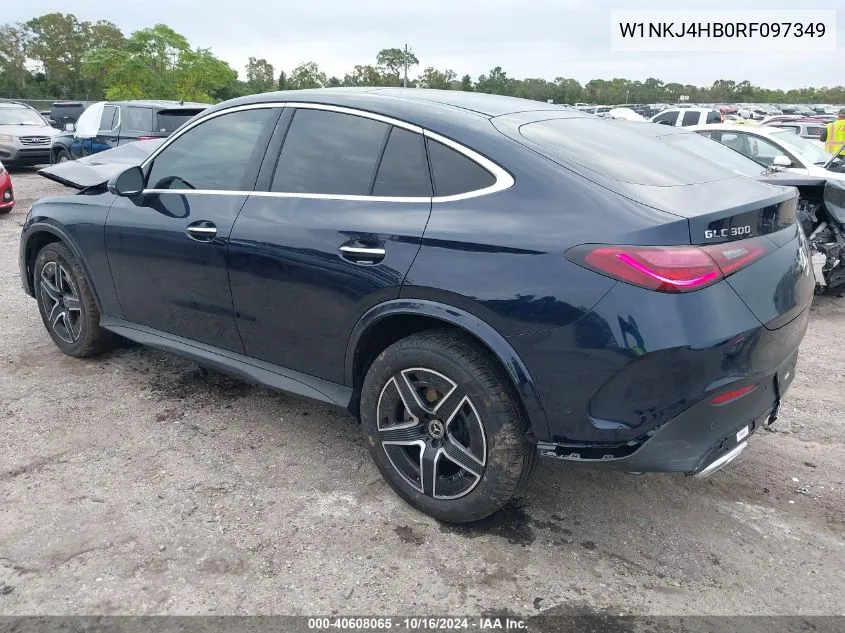 2024 Mercedes-Benz Glc 300 4Matic Coupe VIN: W1NKJ4HB0RF097349 Lot: 40608065