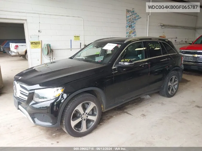 2016 Mercedes-Benz Glc 300 4Matic VIN: WDC0G4KB0GF065787 Lot: 39652715