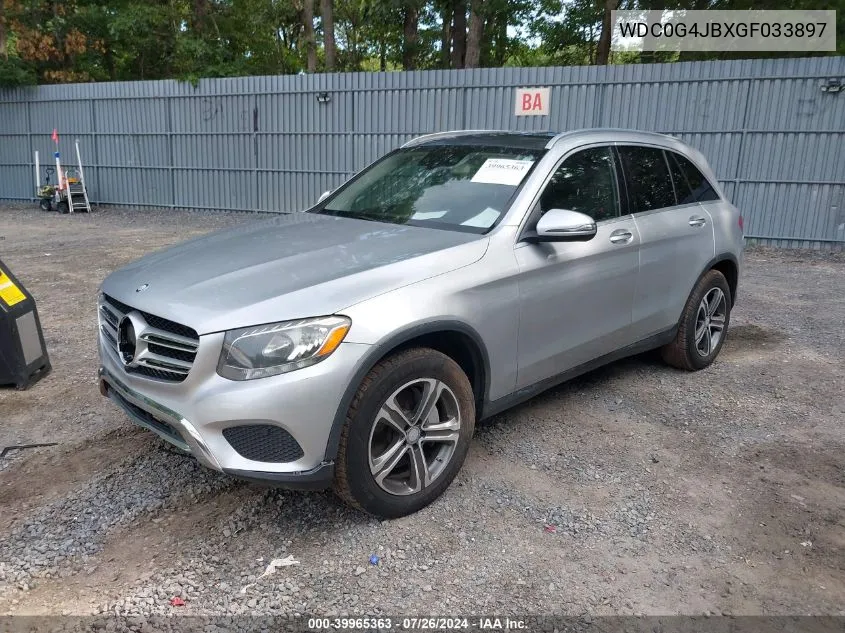 2016 Mercedes-Benz Glc 300 VIN: WDC0G4JBXGF033897 Lot: 39965363