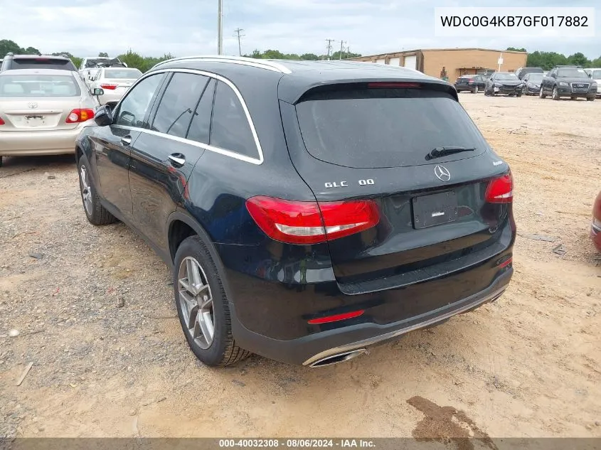 2016 Mercedes-Benz Glc 300 4Matic VIN: WDC0G4KB7GF017882 Lot: 40032308