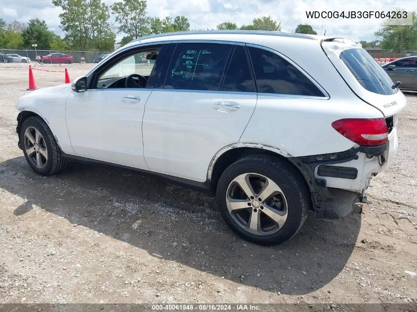 2016 Mercedes-Benz Glc 300 VIN: WDC0G4JB3GF064263 Lot: 40061548