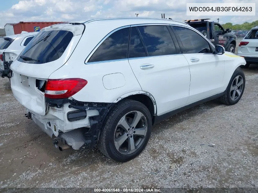 2016 Mercedes-Benz Glc 300 VIN: WDC0G4JB3GF064263 Lot: 40061548