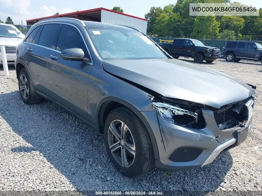 2016 Mercedes-Benz Glc 300 4Matic VIN: WDC0G4KB4GF065436 Lot: 40182560