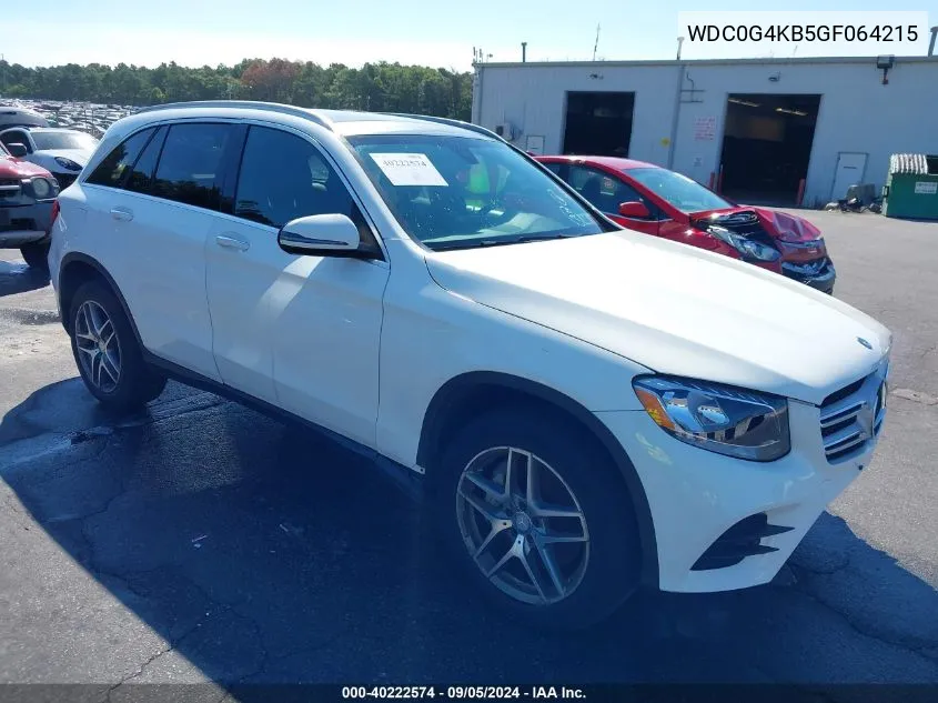 2016 Mercedes-Benz Glc 300 4Matic VIN: WDC0G4KB5GF064215 Lot: 40222574