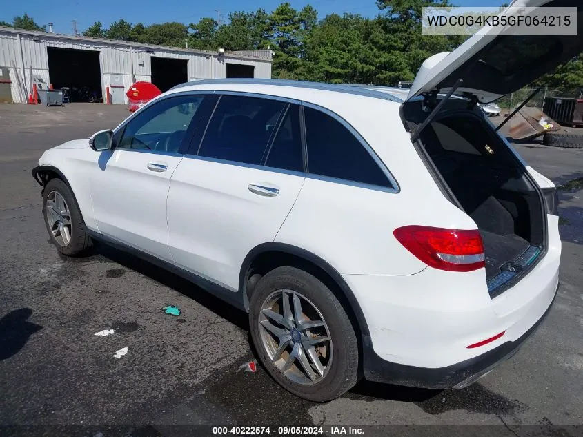 2016 Mercedes-Benz Glc 300 4Matic VIN: WDC0G4KB5GF064215 Lot: 40222574