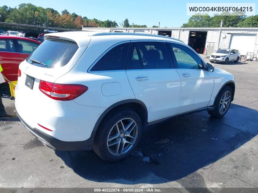 2016 Mercedes-Benz Glc 300 4Matic VIN: WDC0G4KB5GF064215 Lot: 40222574