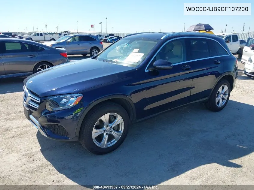 2016 Mercedes-Benz Glc 300 VIN: WDC0G4JB9GF107200 Lot: 40413937