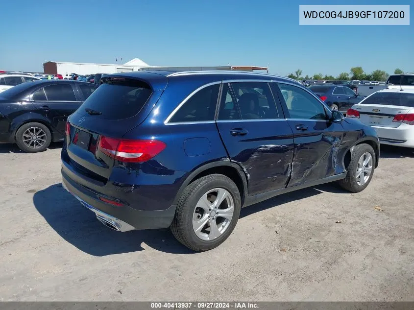 2016 Mercedes-Benz Glc 300 VIN: WDC0G4JB9GF107200 Lot: 40413937