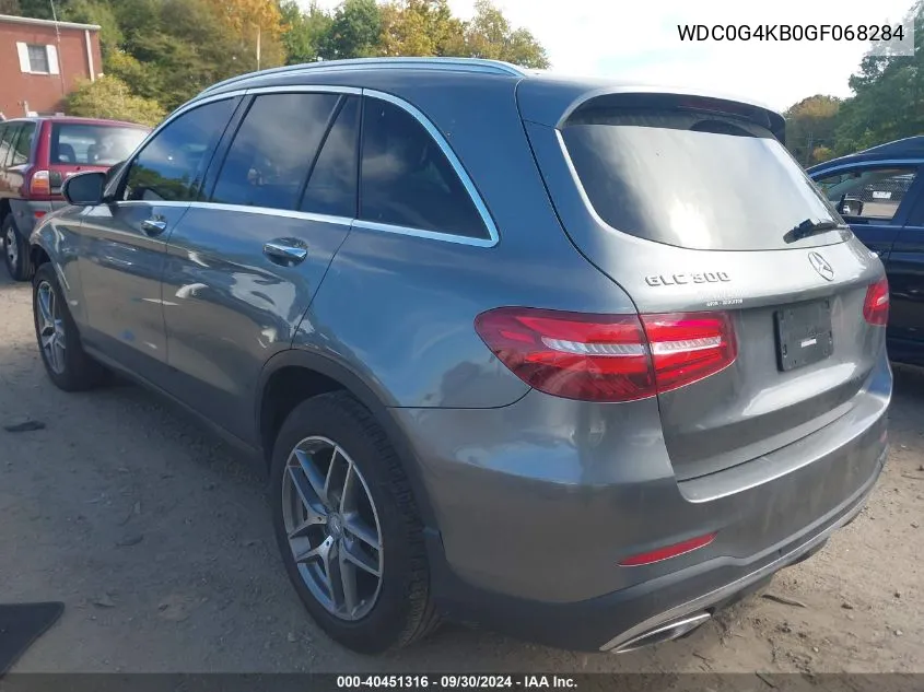 2016 Mercedes-Benz Glc 300 4Matic VIN: WDC0G4KB0GF068284 Lot: 40451316