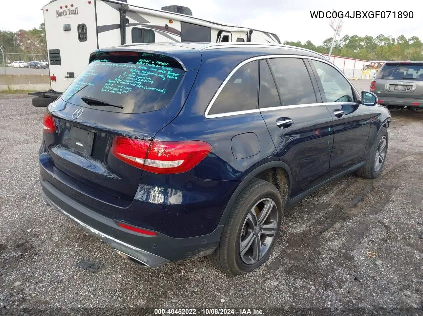 2016 Mercedes-Benz Glc 300 VIN: WDC0G4JBXGF071890 Lot: 40452022