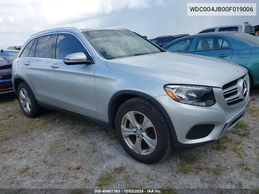 2016 Mercedes-Benz Glc 300 VIN: WDC0G4JB0GF019006 Lot: 40487363