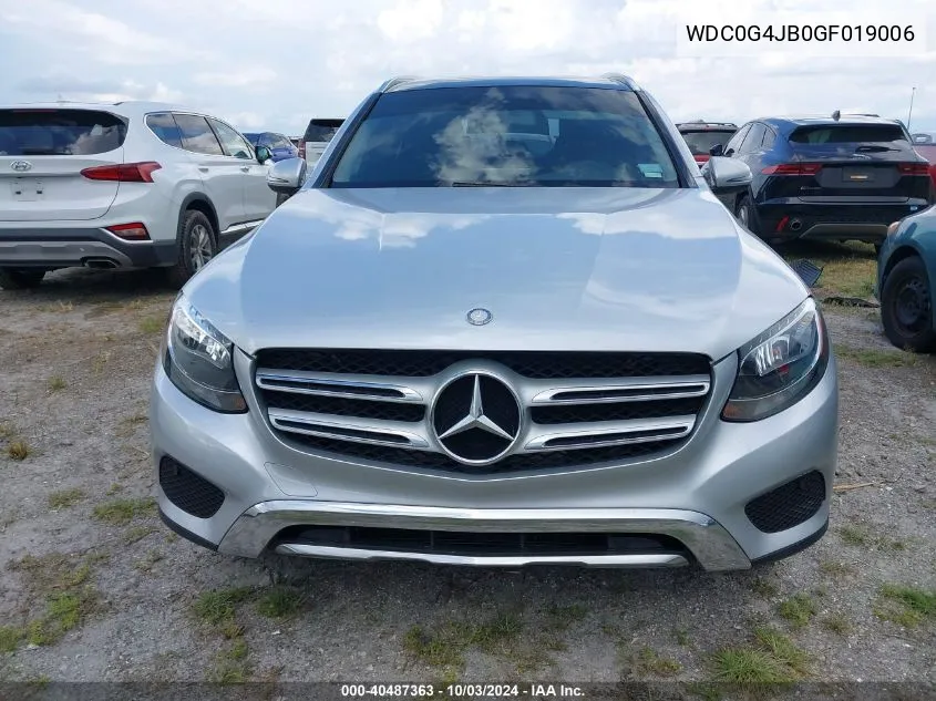 2016 Mercedes-Benz Glc 300 VIN: WDC0G4JB0GF019006 Lot: 40487363