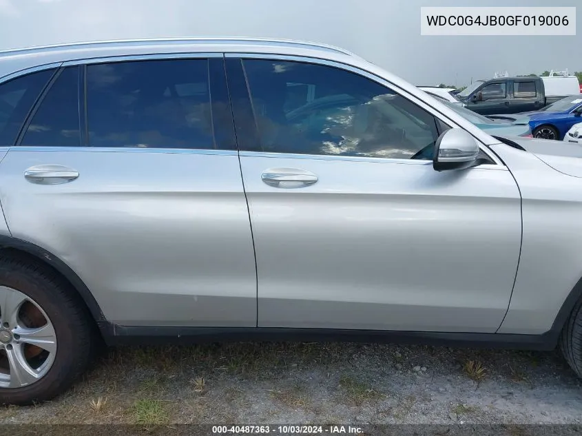 2016 Mercedes-Benz Glc 300 VIN: WDC0G4JB0GF019006 Lot: 40487363