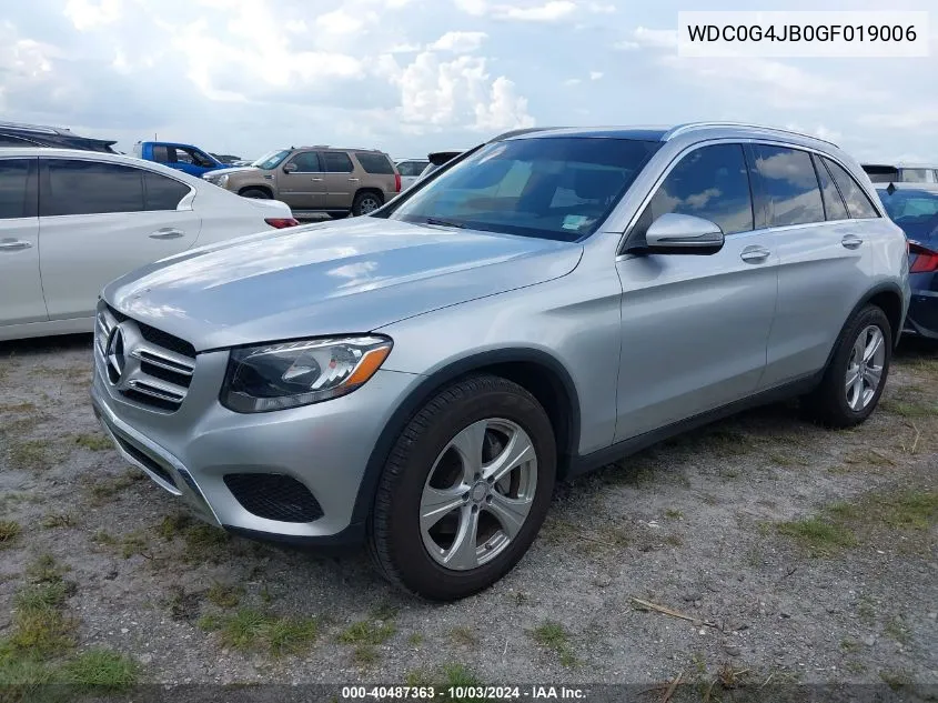 2016 Mercedes-Benz Glc 300 VIN: WDC0G4JB0GF019006 Lot: 40487363