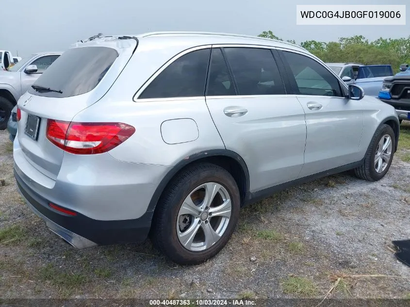 2016 Mercedes-Benz Glc 300 VIN: WDC0G4JB0GF019006 Lot: 40487363