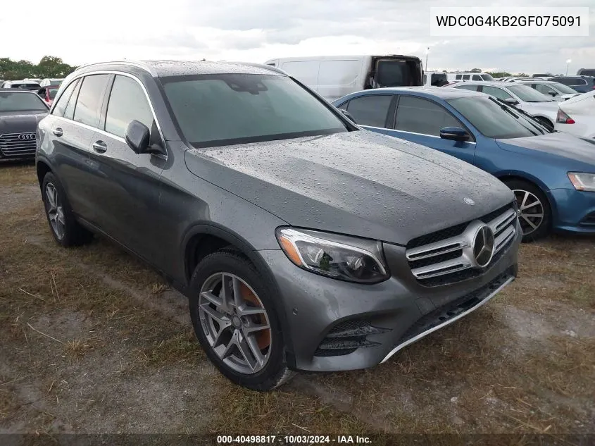 2016 Mercedes-Benz Glc 300 4Matic VIN: WDC0G4KB2GF075091 Lot: 40498817