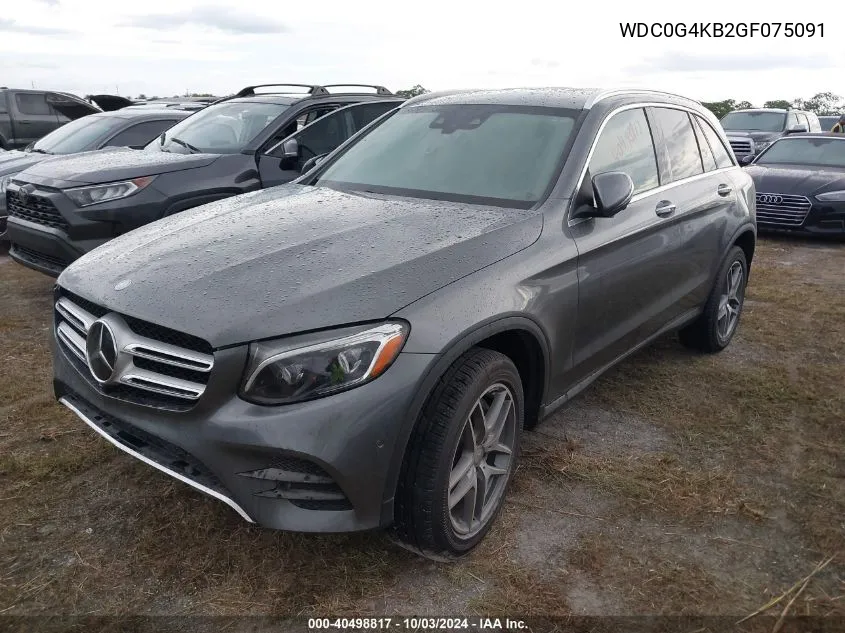 2016 Mercedes-Benz Glc 300 4Matic VIN: WDC0G4KB2GF075091 Lot: 40498817