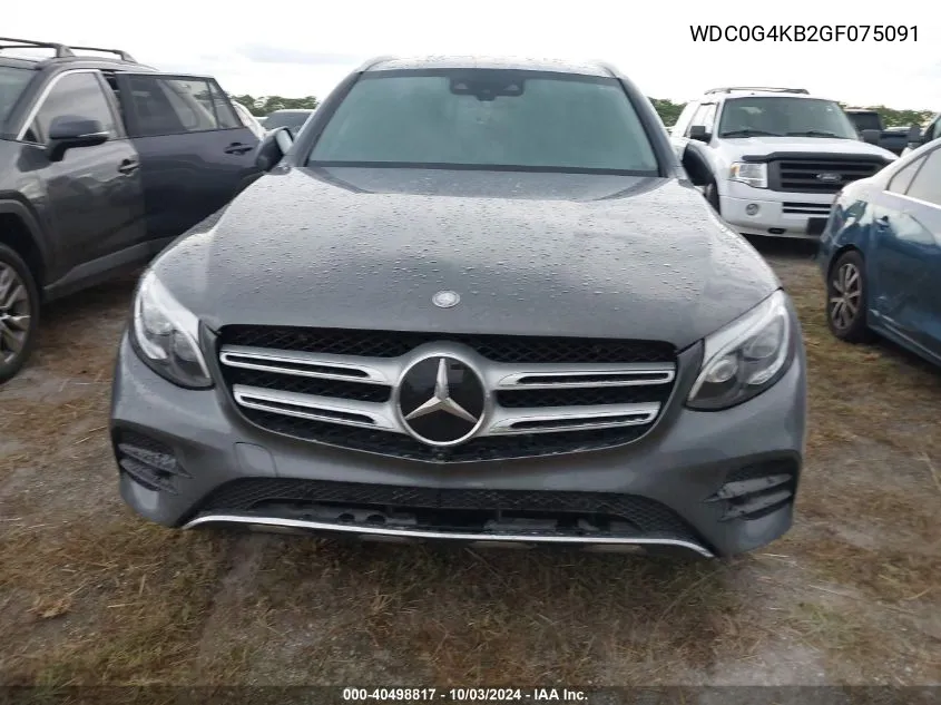 2016 Mercedes-Benz Glc 300 4Matic VIN: WDC0G4KB2GF075091 Lot: 40498817