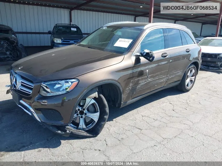 2016 Mercedes-Benz Glc 300 VIN: WDC0G4JB6GF068534 Lot: 40539375