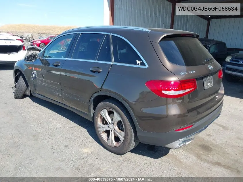 2016 Mercedes-Benz Glc 300 VIN: WDC0G4JB6GF068534 Lot: 40539375