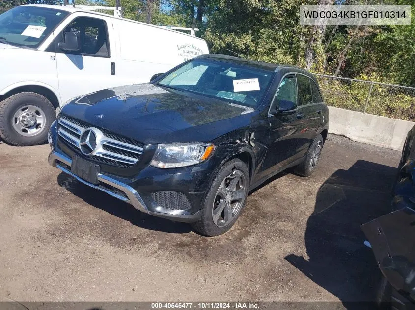 2016 Mercedes-Benz Glc 300 4Matic VIN: WDC0G4KB1GF010314 Lot: 40545477