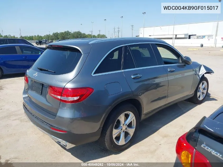 2016 Mercedes-Benz Glc 300 4Matic VIN: WDC0G4KB9GF015017 Lot: 40549262