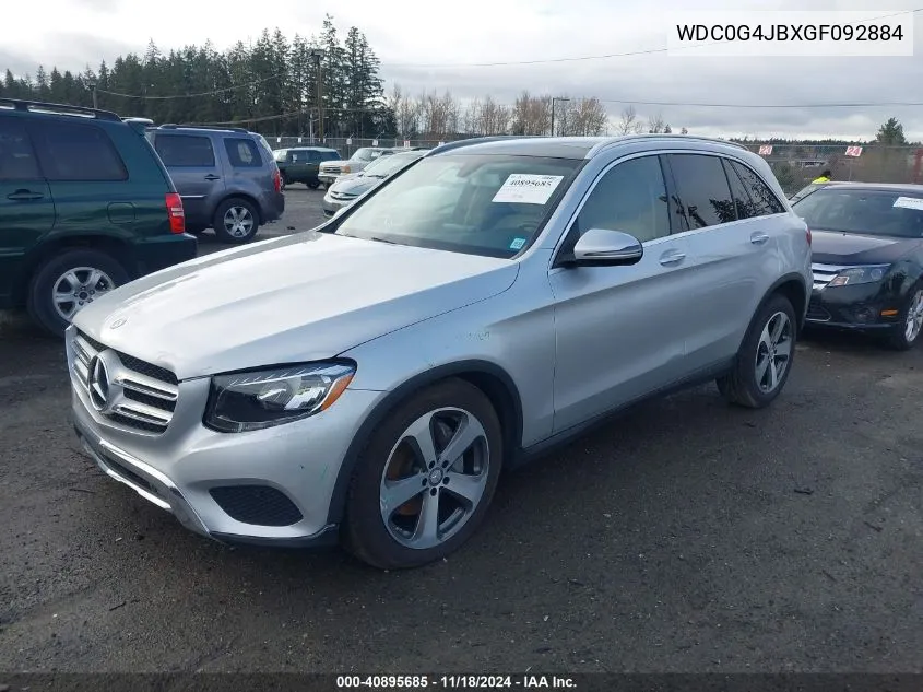 2016 Mercedes-Benz Glc 300 VIN: WDC0G4JBXGF092884 Lot: 40895685