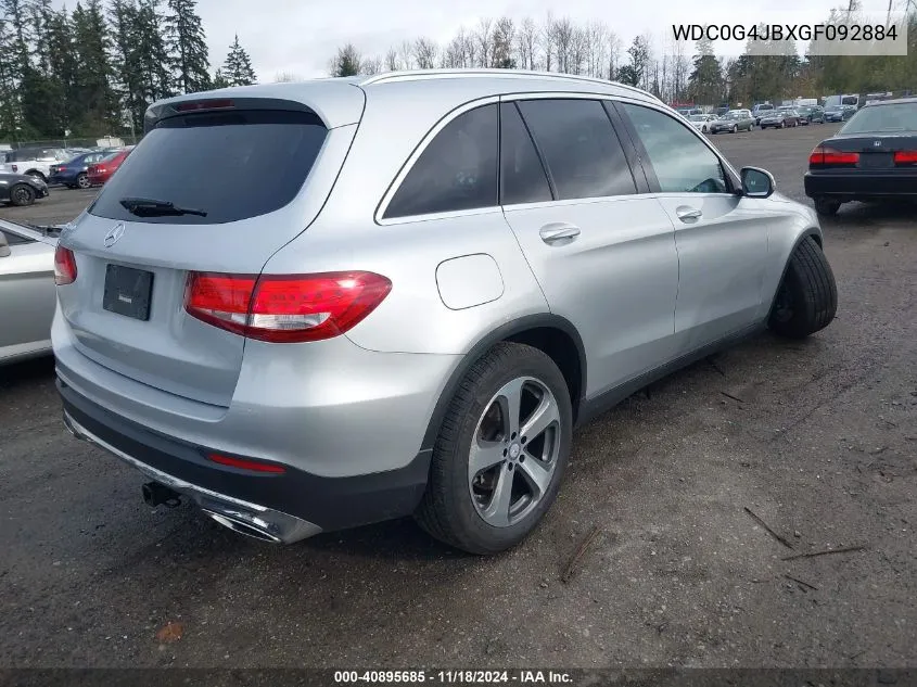 2016 Mercedes-Benz Glc 300 VIN: WDC0G4JBXGF092884 Lot: 40895685