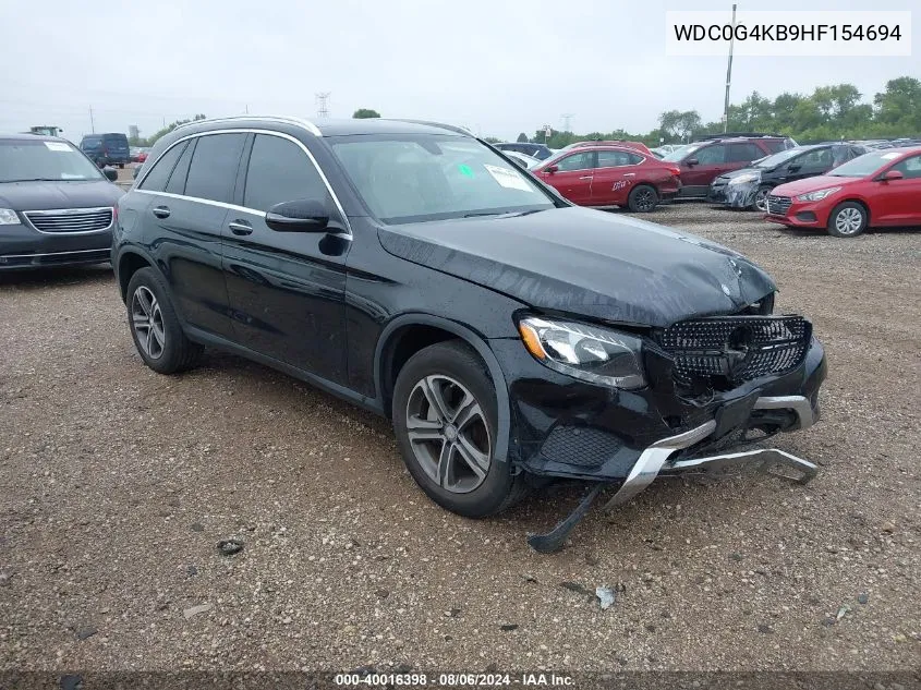 2017 Mercedes-Benz Glc 300 4Matic VIN: WDC0G4KB9HF154694 Lot: 40016398