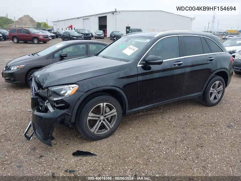 2017 Mercedes-Benz Glc 300 4Matic VIN: WDC0G4KB9HF154694 Lot: 40016398