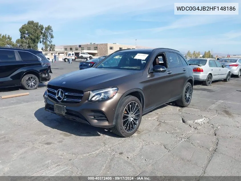 2017 Mercedes-Benz Glc 300 VIN: WDC0G4JB2HF148186 Lot: 40372405