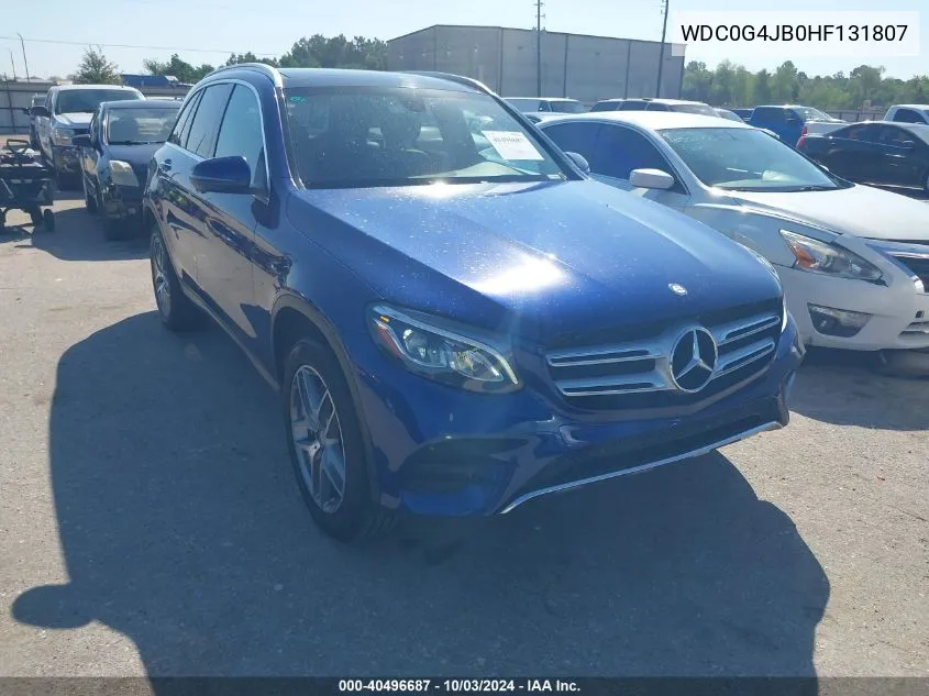 2017 Mercedes-Benz Glc 300 VIN: WDC0G4JB0HF131807 Lot: 40496687