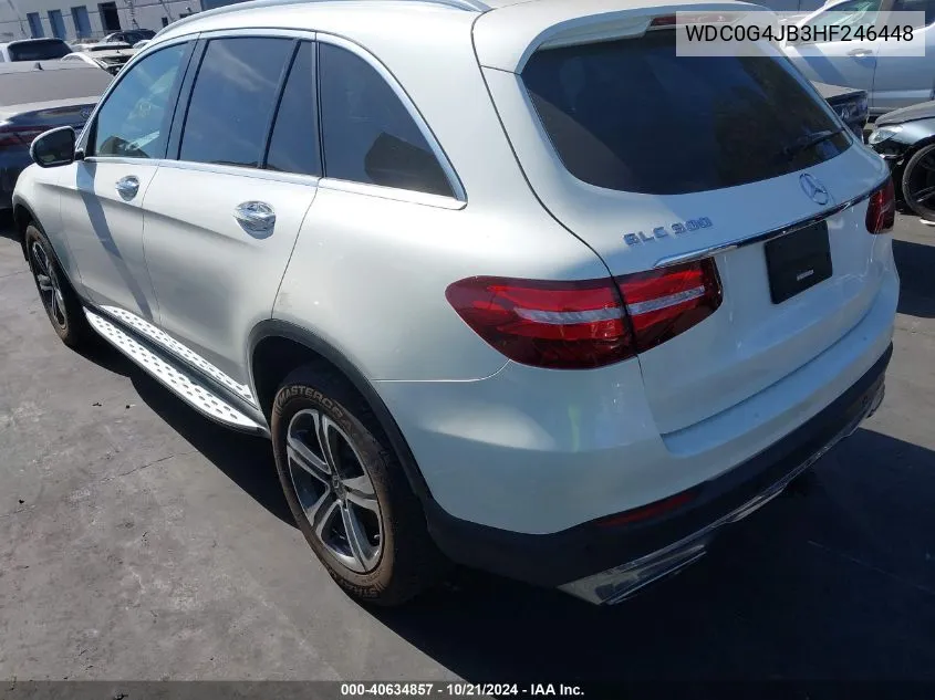 2017 Mercedes-Benz Glc 300 VIN: WDC0G4JB3HF246448 Lot: 40634857