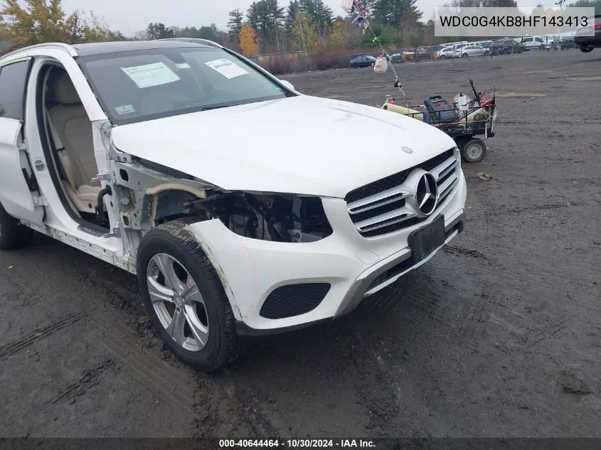 2017 Mercedes-Benz Glc 300 4Matic VIN: WDC0G4KB8HF143413 Lot: 40644464