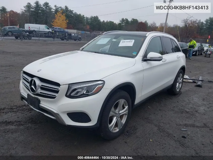 2017 Mercedes-Benz Glc 300 4Matic VIN: WDC0G4KB8HF143413 Lot: 40644464