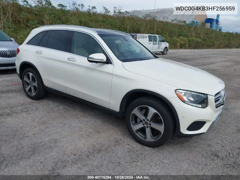 2017 Mercedes-Benz Glc 300 4Matic VIN: WDC0G4KB3HF256959 Lot: 40715284