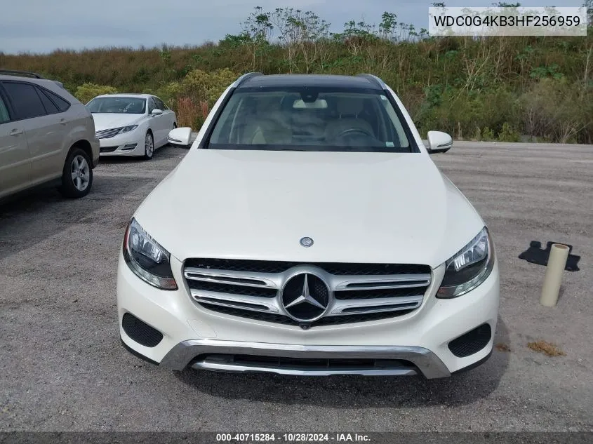 2017 Mercedes-Benz Glc 300 4Matic VIN: WDC0G4KB3HF256959 Lot: 40715284