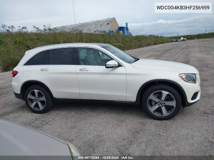 2017 Mercedes-Benz Glc 300 4Matic VIN: WDC0G4KB3HF256959 Lot: 40715284