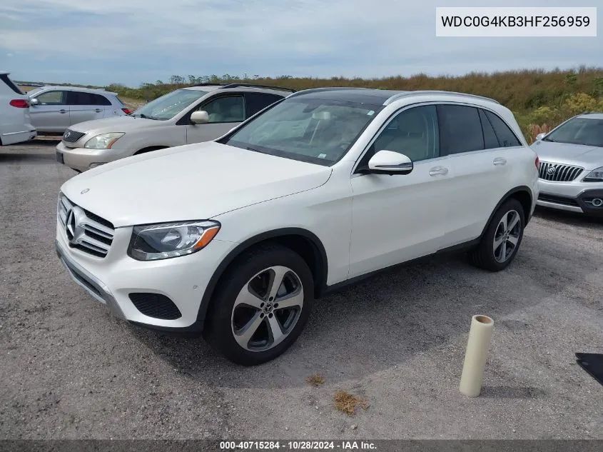 2017 Mercedes-Benz Glc 300 4Matic VIN: WDC0G4KB3HF256959 Lot: 40715284