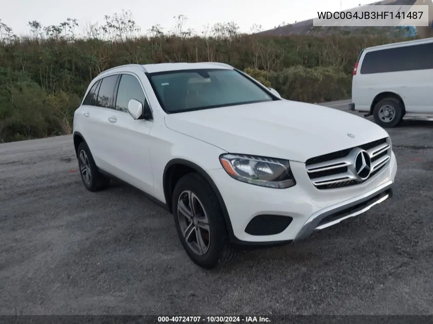 2017 Mercedes-Benz Glc 300 VIN: WDC0G4JB3HF141487 Lot: 40724707