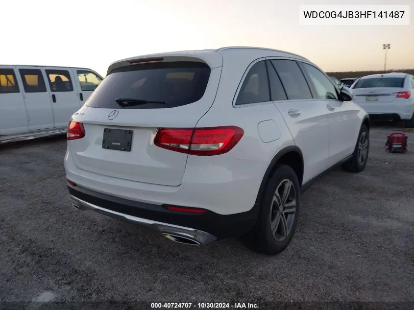 2017 Mercedes-Benz Glc 300 VIN: WDC0G4JB3HF141487 Lot: 40724707