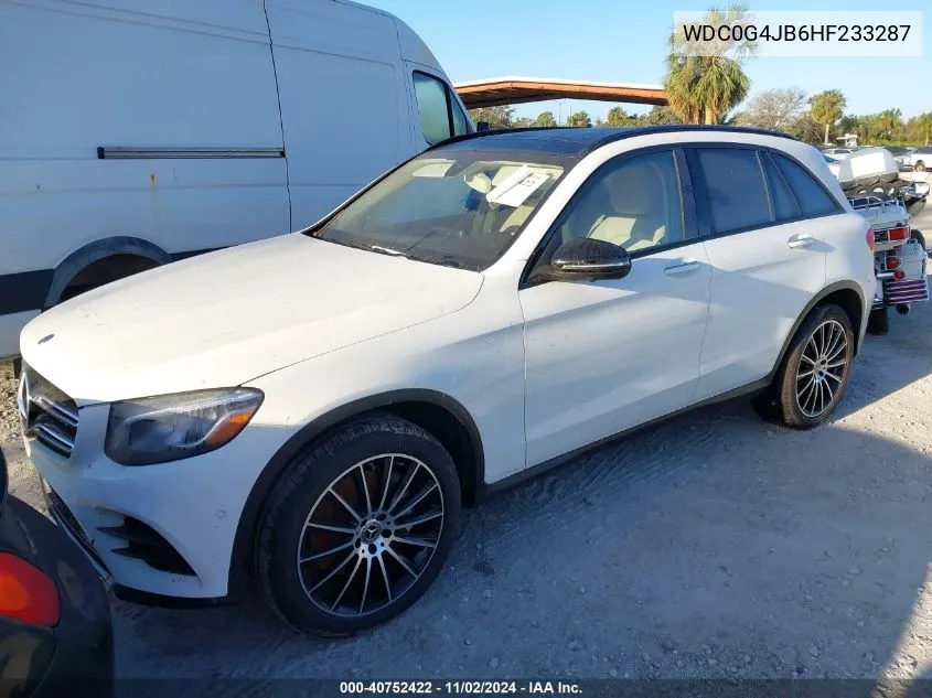 2017 Mercedes-Benz Glc 300 VIN: WDC0G4JB6HF233287 Lot: 40752422