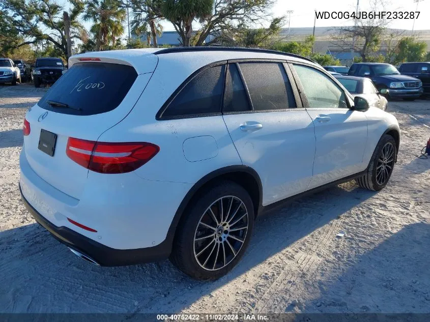 2017 Mercedes-Benz Glc 300 VIN: WDC0G4JB6HF233287 Lot: 40752422